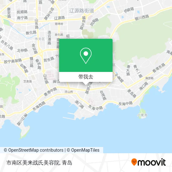 市南区美来战氏美容院地图