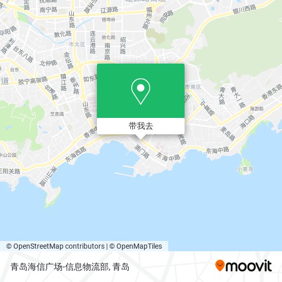 青岛海信广场-信息物流部地图