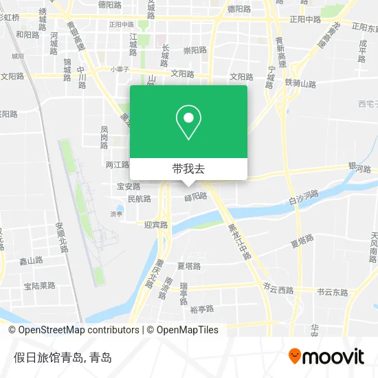 假日旅馆青岛地图