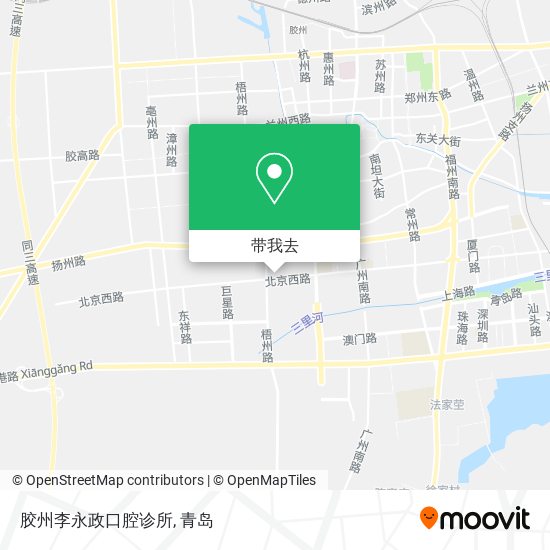 胶州李永政口腔诊所地图