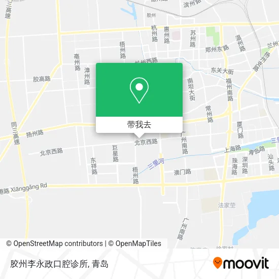胶州李永政口腔诊所地图