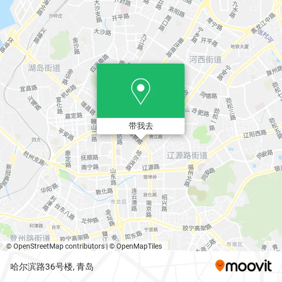 哈尔滨路36号楼地图