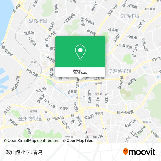 鞍山路小学地图