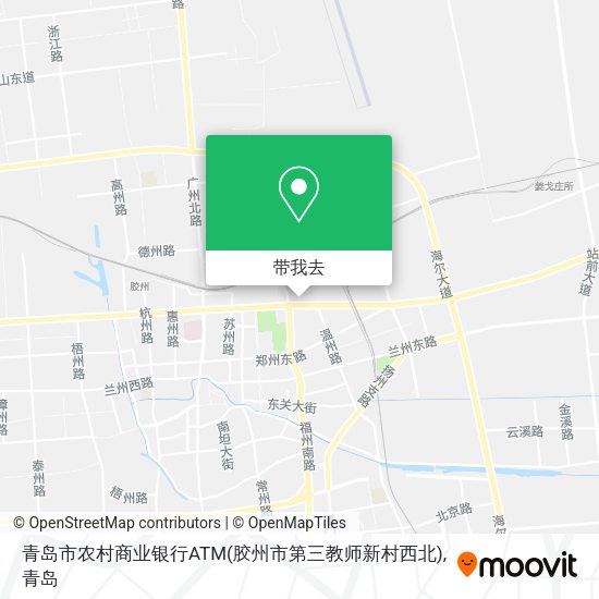 青岛市农村商业银行ATM(胶州市第三教师新村西北)地图