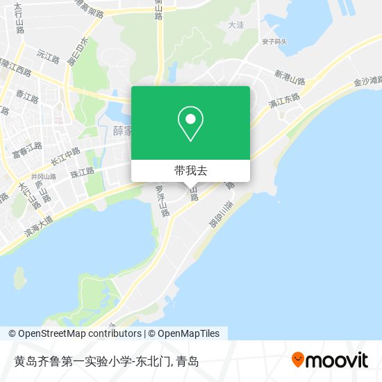 黄岛齐鲁第一实验小学-东北门地图