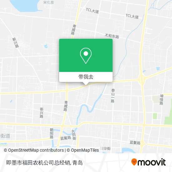 即墨市福田农机公司总经销地图