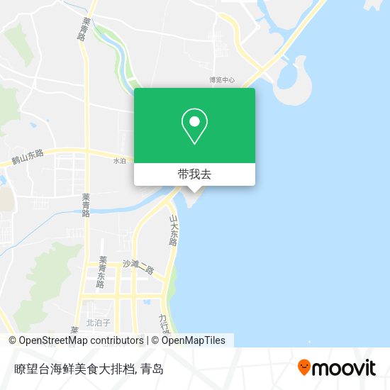瞭望台海鲜美食大排档地图