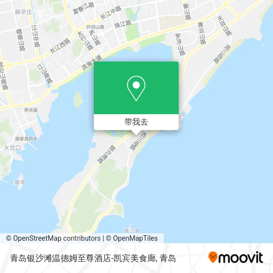 青岛银沙滩温德姆至尊酒店-凯宾美食廊地图