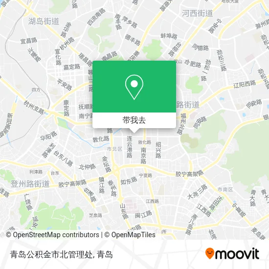 青岛公积金市北管理处地图