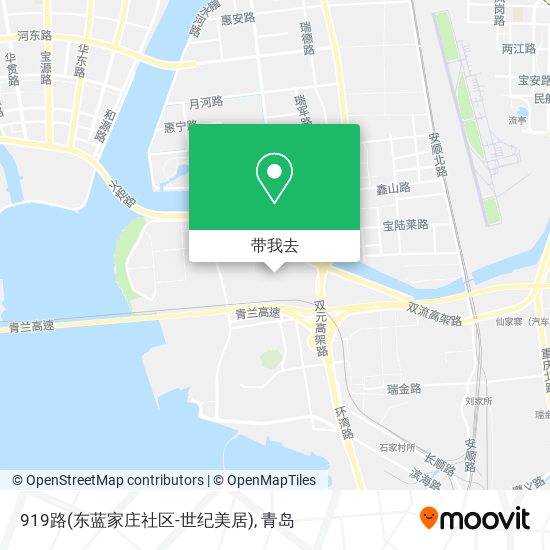 919路(东蓝家庄社区-世纪美居)地图