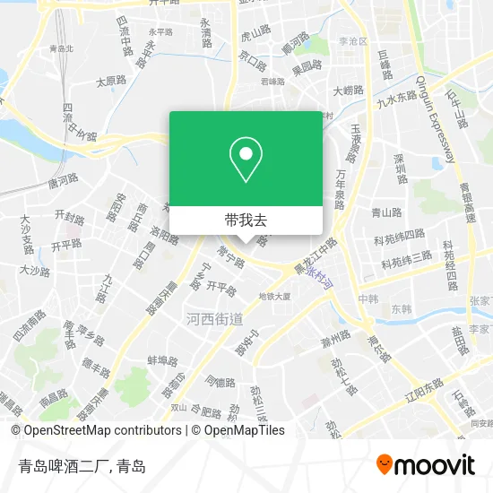 青岛啤酒二厂地图