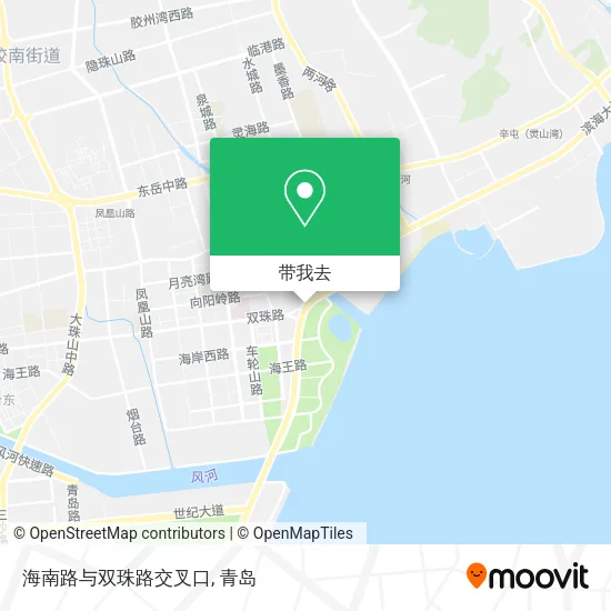 海南路与双珠路交叉口地图
