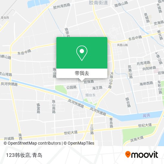 123韩妆店地图