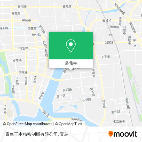 青岛三本精密制版有限公司地图