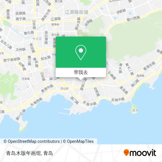 青岛木版年画馆地图
