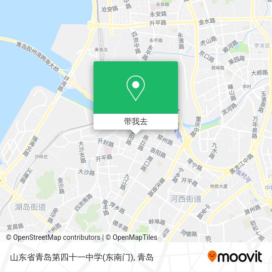 山东省青岛第四十一中学(东南门)地图