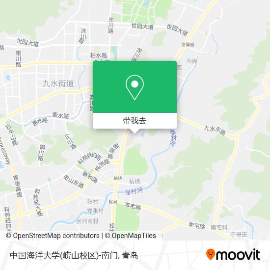 中国海洋大学(崂山校区)-南门地图