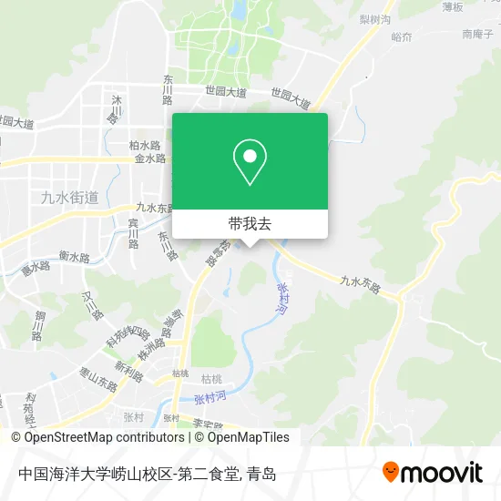 中国海洋大学崂山校区-第二食堂地图