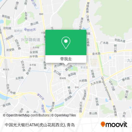 中国光大银行ATM(虎山花苑西北)地图