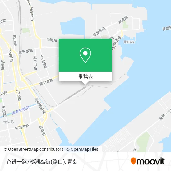 奋进一路/澎湖岛街(路口)地图