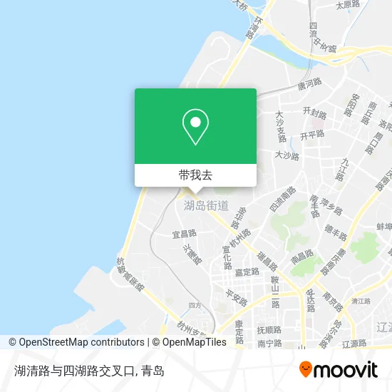 湖清路与四湖路交叉口地图