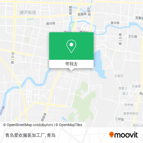 青岛爱欢服装加工厂地图