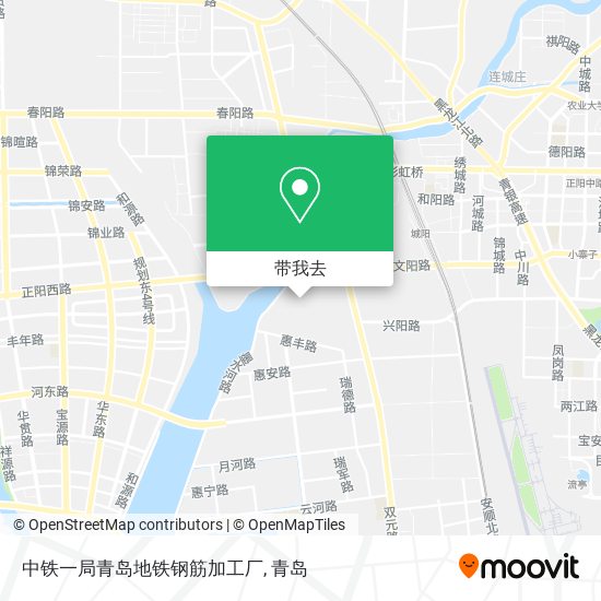 中铁一局青岛地铁钢筋加工厂地图
