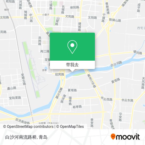 白沙河南流路桥地图