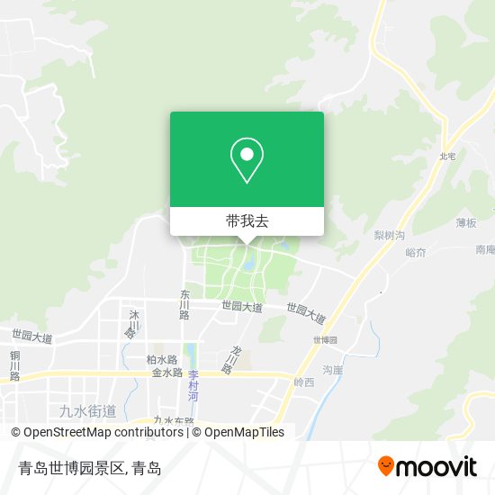 青岛世博园景区地图