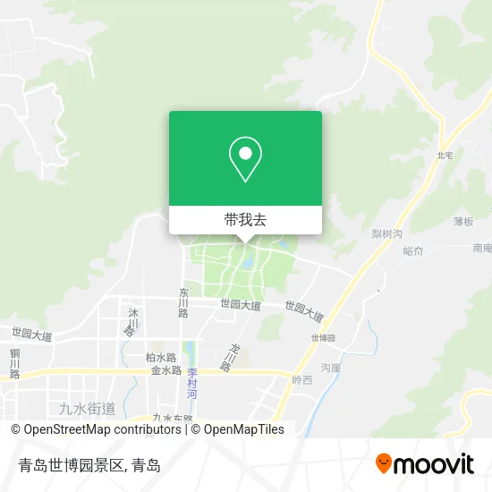 青岛世博园景区地图