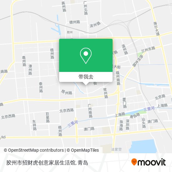 胶州市招财虎创意家居生活馆地图