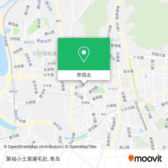 聚福小土屋涮毛肚地图
