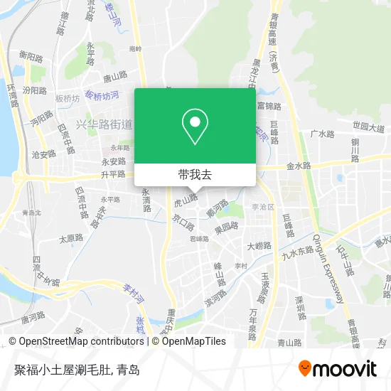 聚福小土屋涮毛肚地图