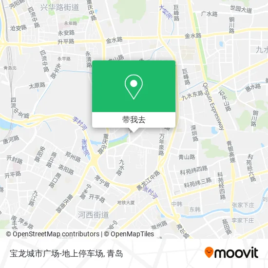 宝龙城市广场-地上停车场地图