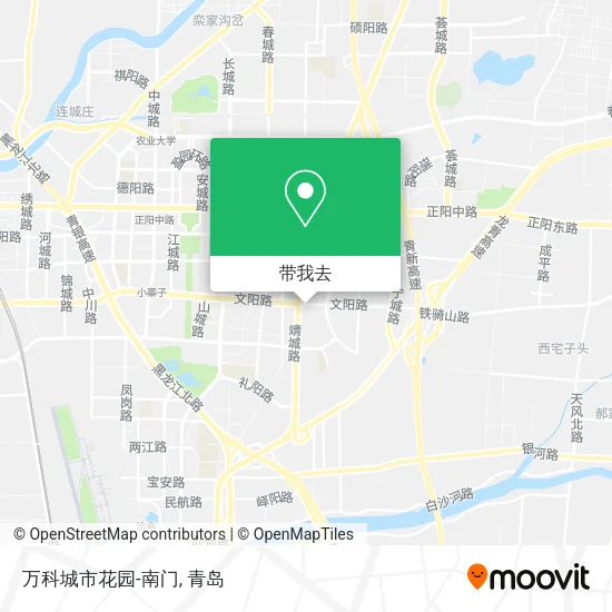 万科城市花园-南门地图