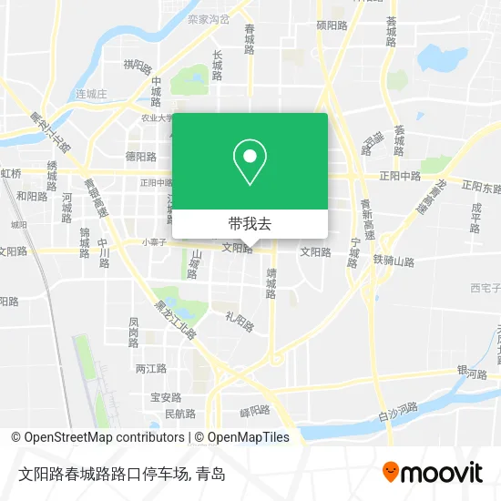 文阳路春城路路口停车场地图