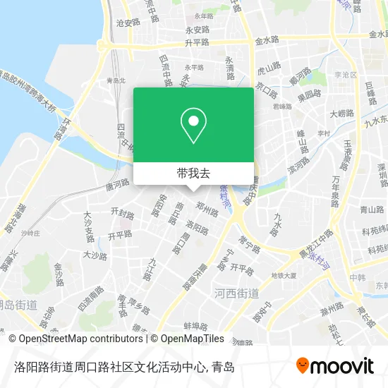 洛阳路街道周口路社区文化活动中心地图