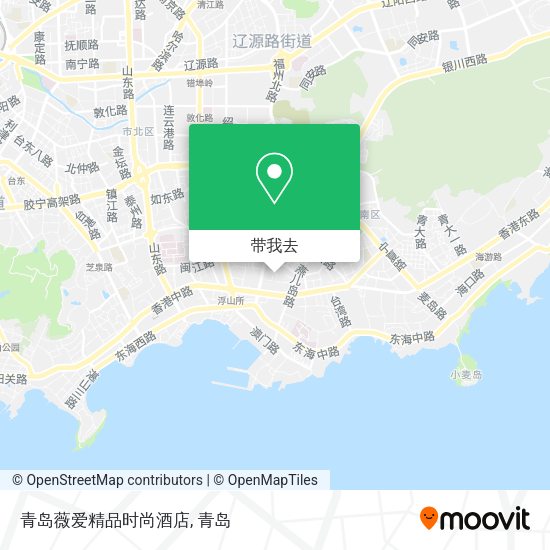 青岛薇爱精品时尚酒店地图