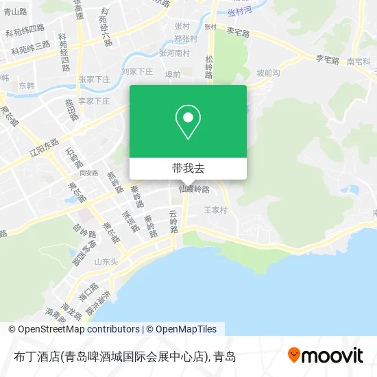 布丁酒店(青岛啤酒城国际会展中心店)地图
