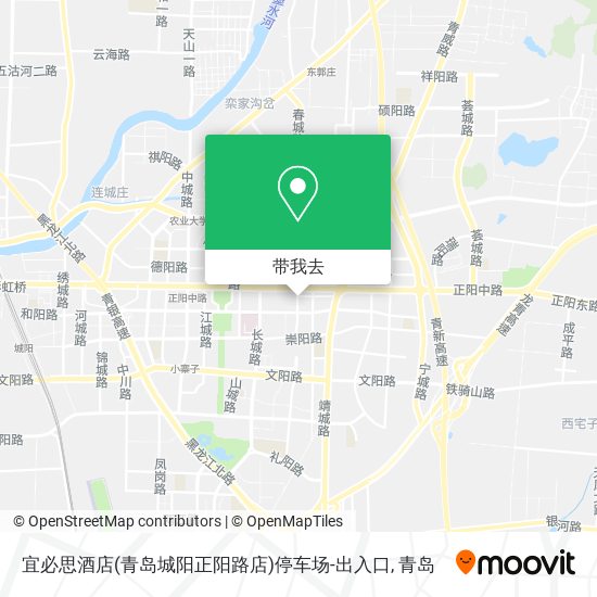 宜必思酒店(青岛城阳正阳路店)停车场-出入口地图