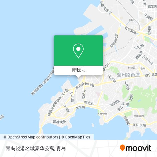青岛晓港名城豪华公寓地图