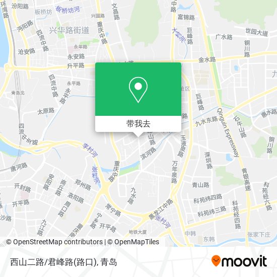 西山二路/君峰路(路口)地图