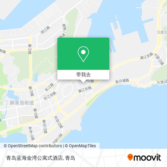 青岛蓝海金湾公寓式酒店地图