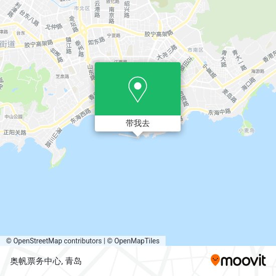 奥帆票务中心地图
