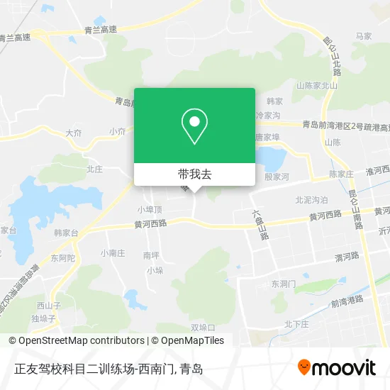 正友驾校科目二训练场-西南门地图