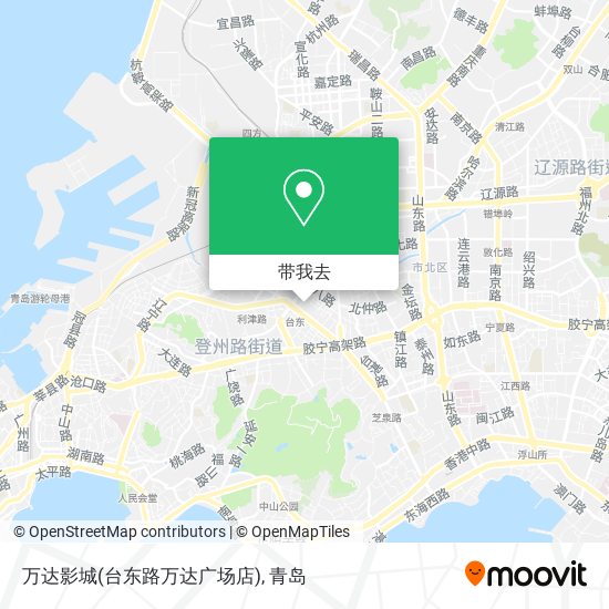 万达影城(台东路万达广场店)地图