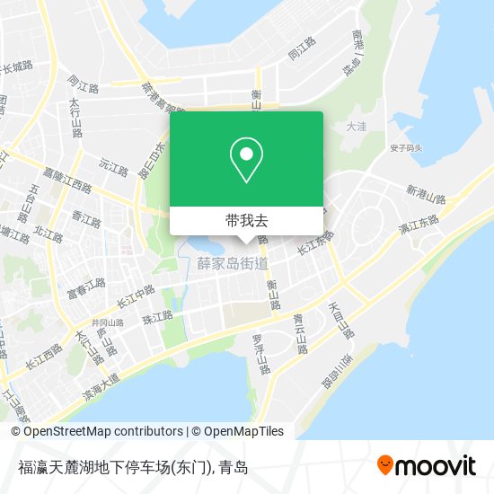 福瀛天麓湖地下停车场(东门)地图