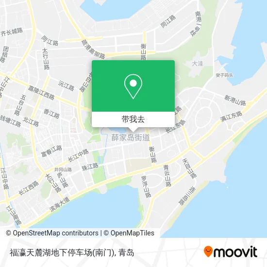 福瀛天麓湖地下停车场(南门)地图