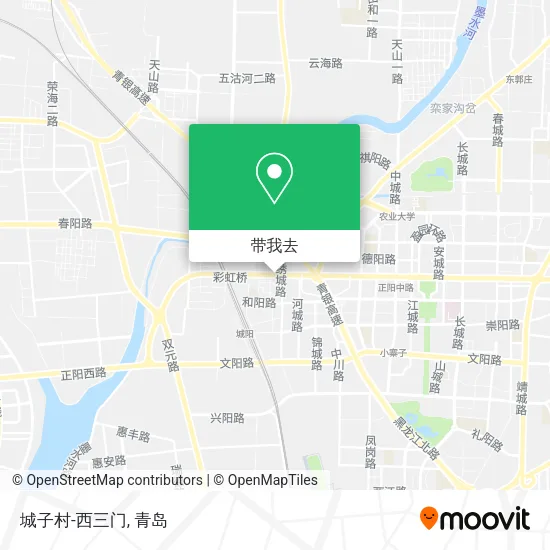 城子村-西三门地图