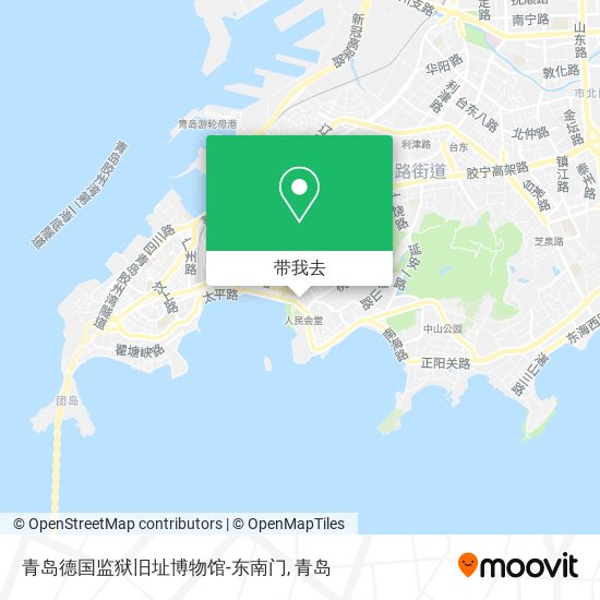 青岛德国监狱旧址博物馆-东南门地图